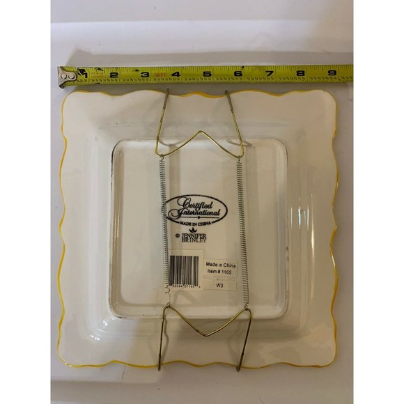 JENNIFER BRINLEY CERTIFIED‎ INTERNATIONAL FRENCH Cafe 11.5" Yellow - Picture 4 of 5